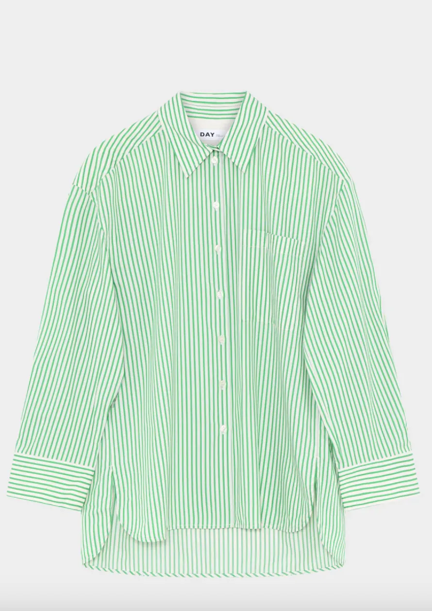 Tan Daily Classic Stripe Fern Shirt