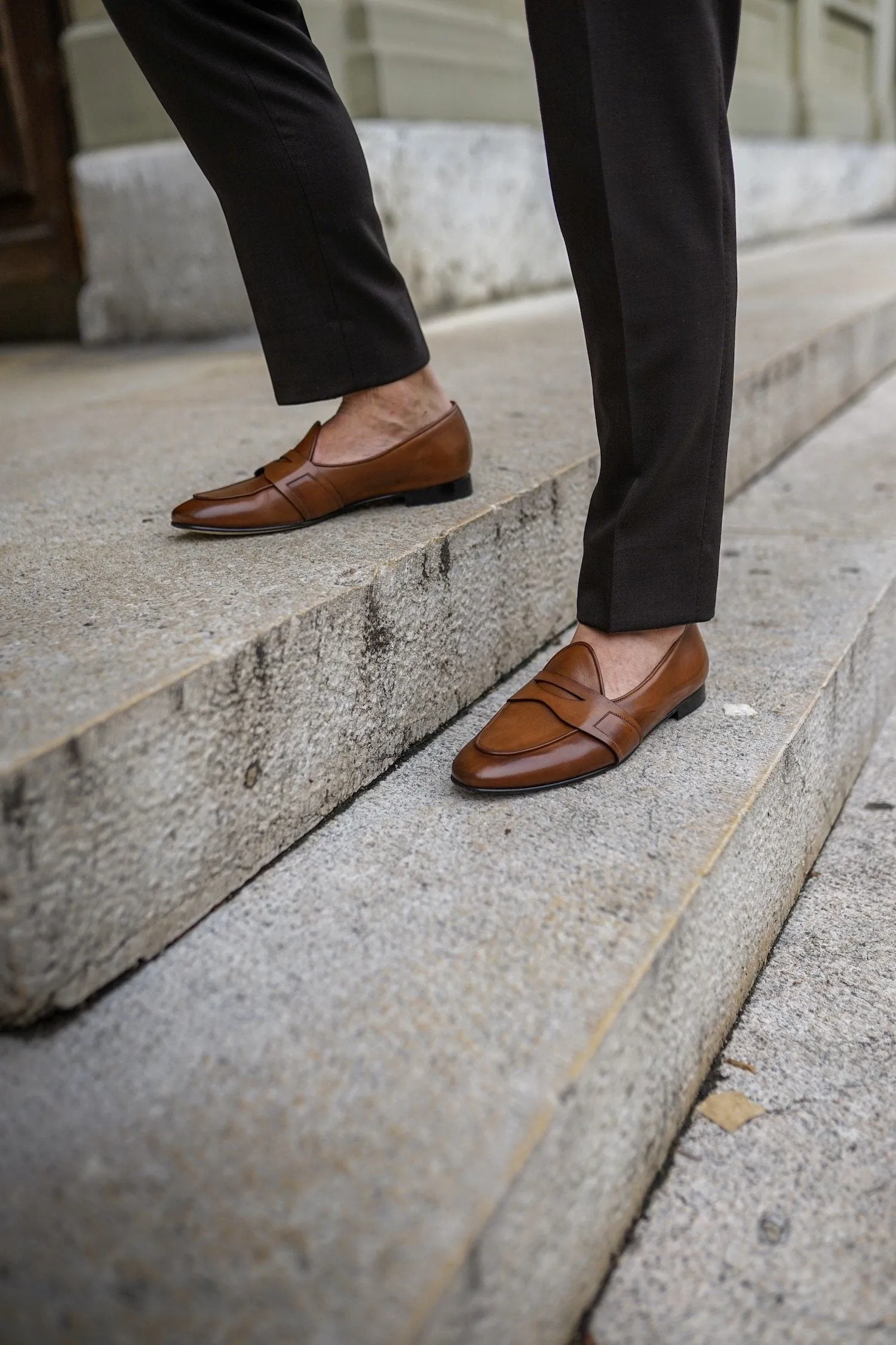 TANGERINE 9 TOLEDO TOBACCO BELGIAN LOAFERS