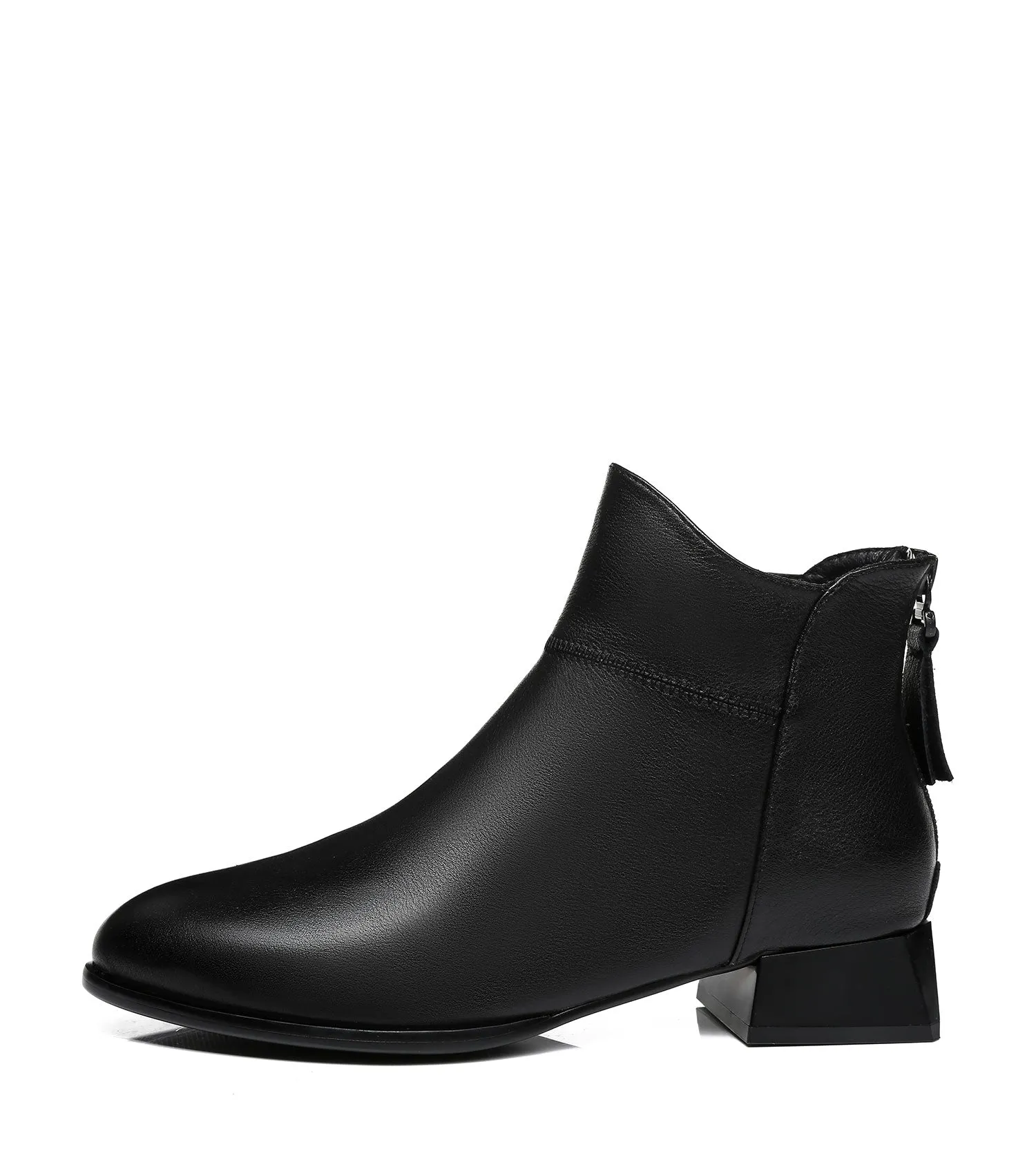 TARRAMARRA Women Ankle Boots Quella Leather Block Heel Black