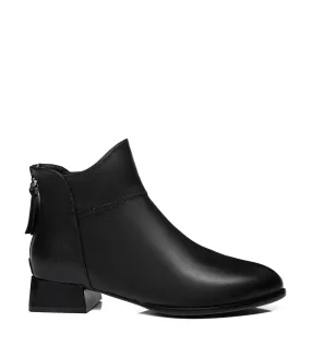 TARRAMARRA Women Ankle Boots Quella Leather Block Heel Black