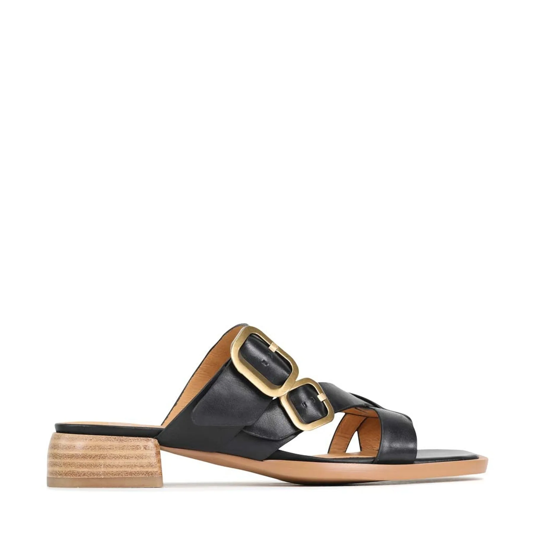 TEIA SLIDE SANDALS  LEATHER