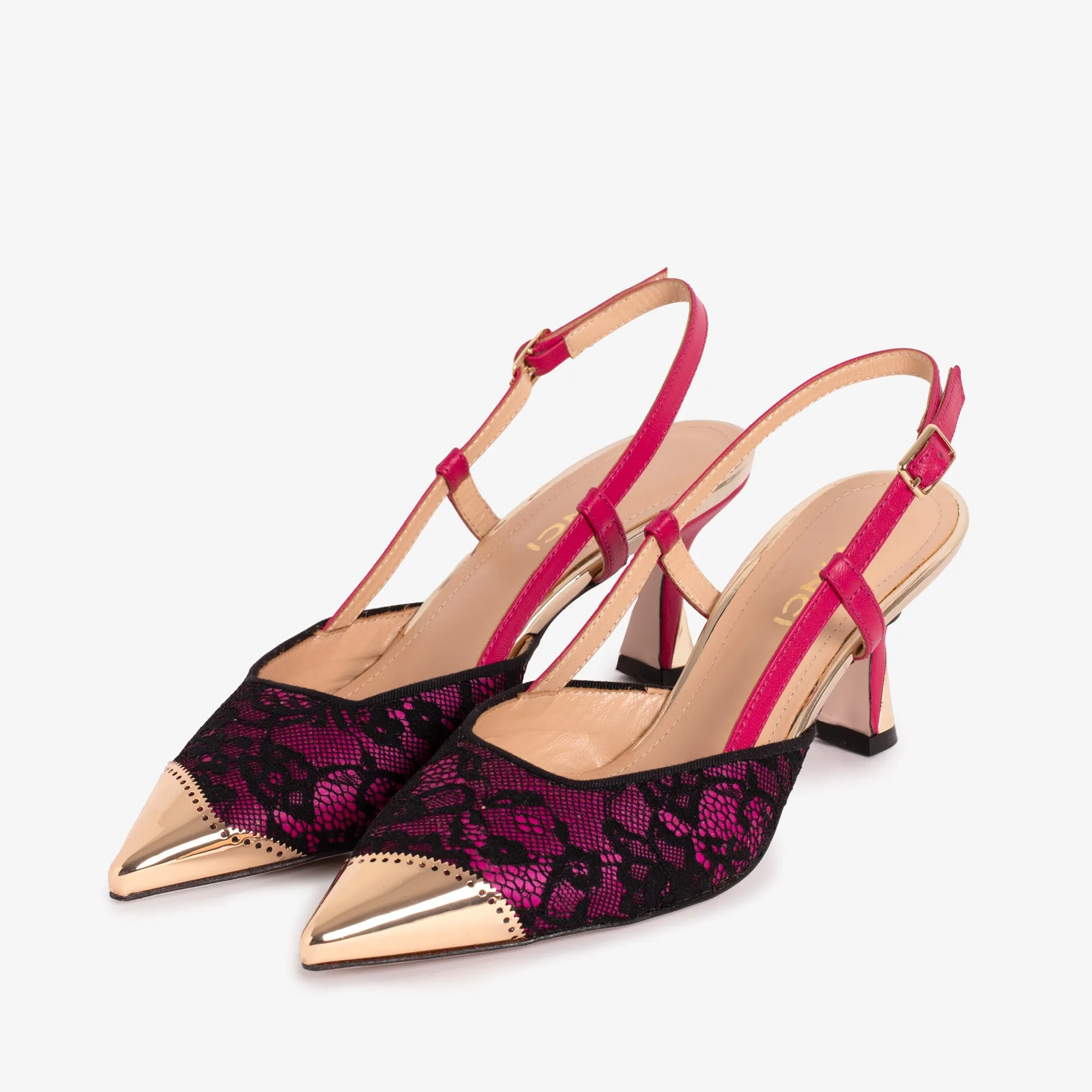 The Bali Fuchsia Leather Slingback Women Sandal