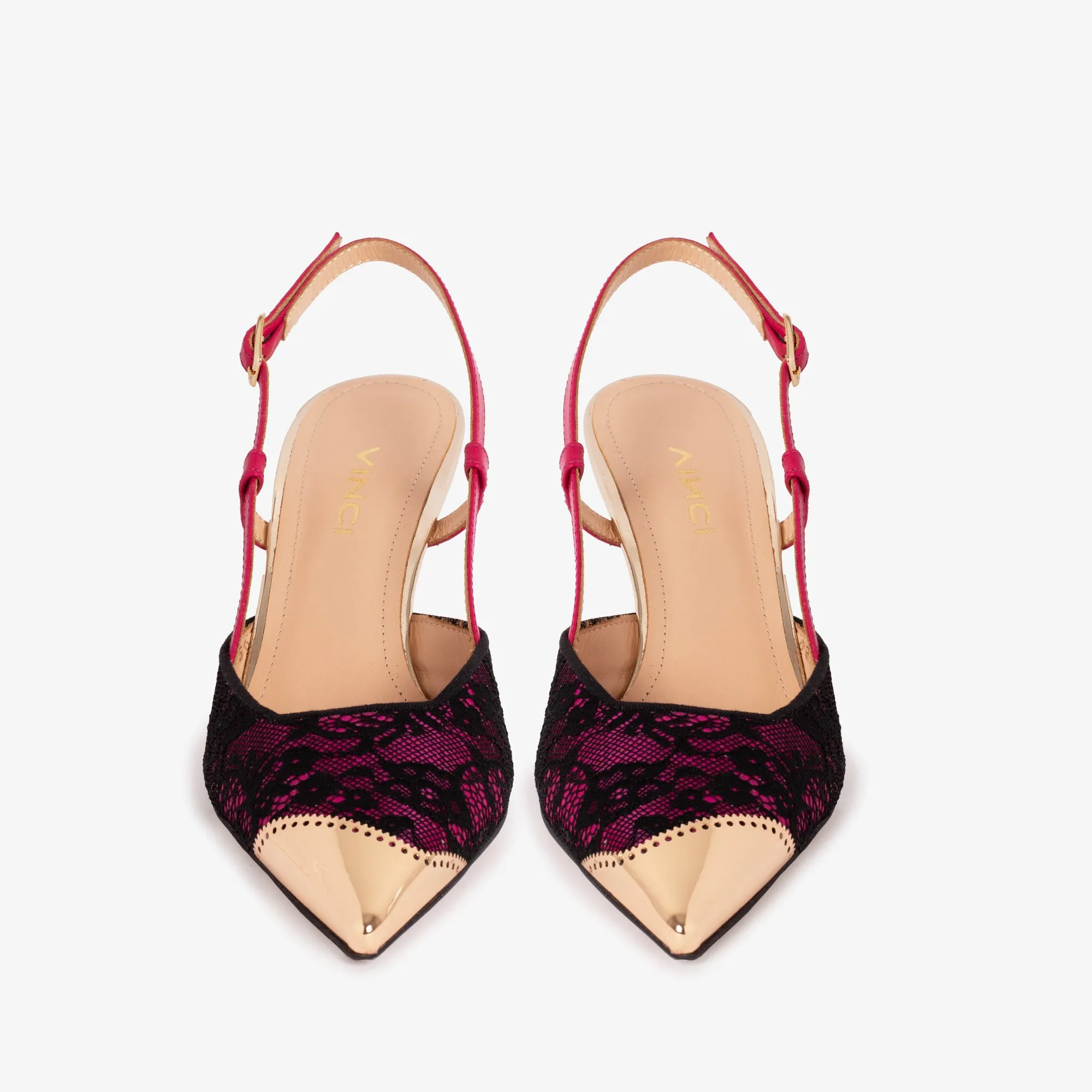 The Bali Fuchsia Leather Slingback Women Sandal