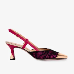 The Bali Fuchsia Leather Slingback Women Sandal