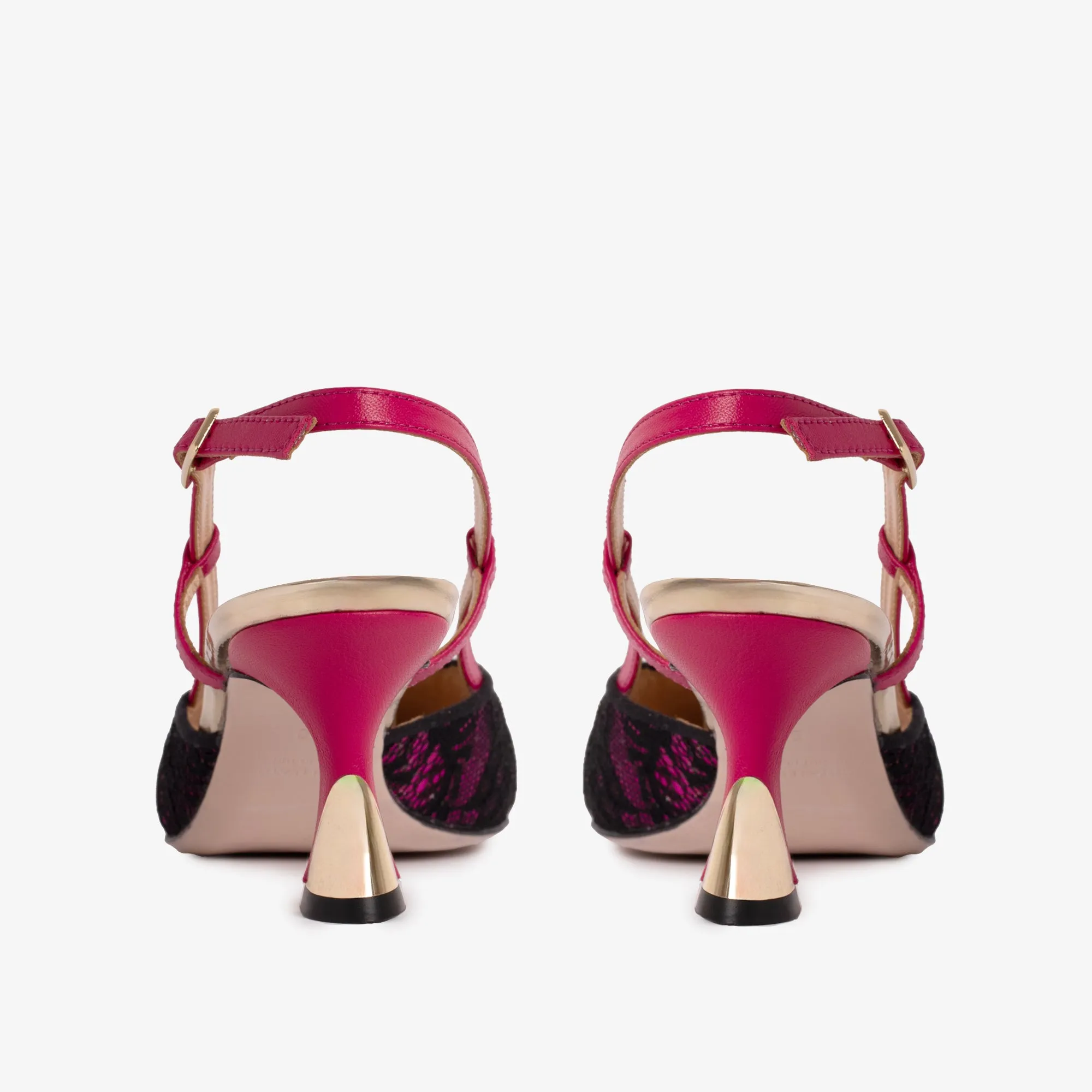 The Bali Fuchsia Leather Slingback Women Sandal