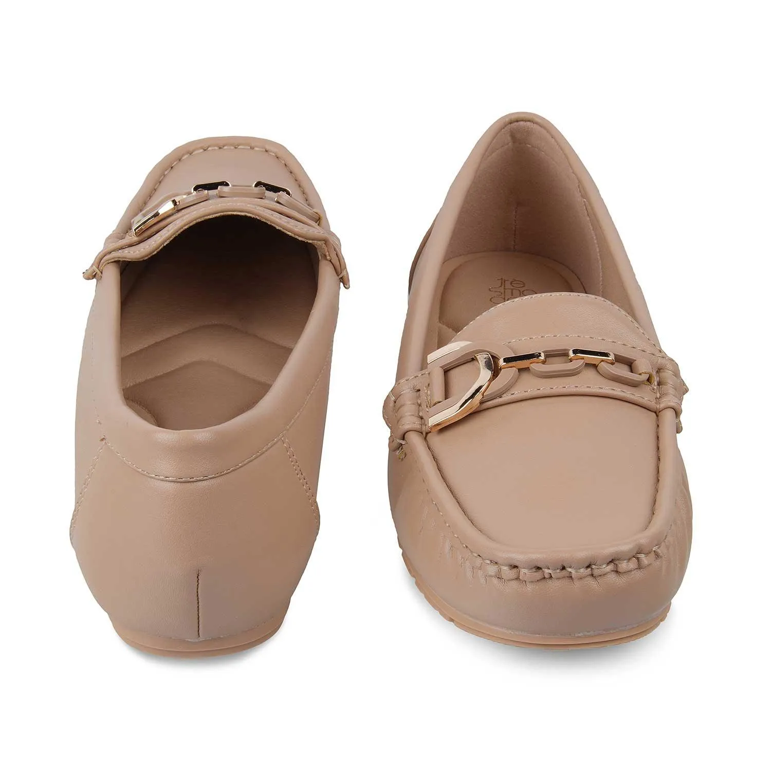 The Miko Beige Women's Dress Loafers Tresmode