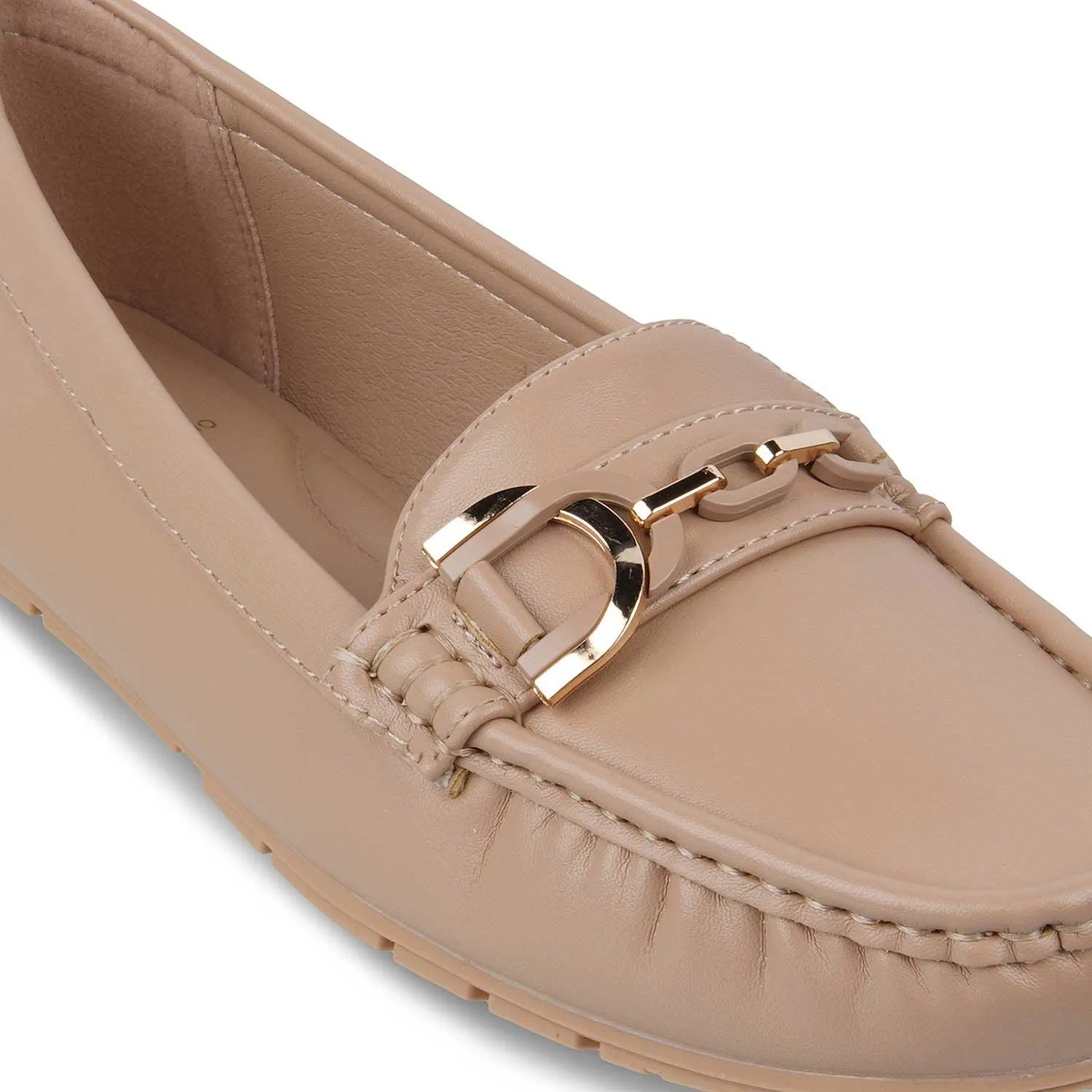 The Miko Beige Women's Dress Loafers Tresmode