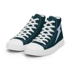 Trans Lightning Blue High Top Trainers (male sizes)