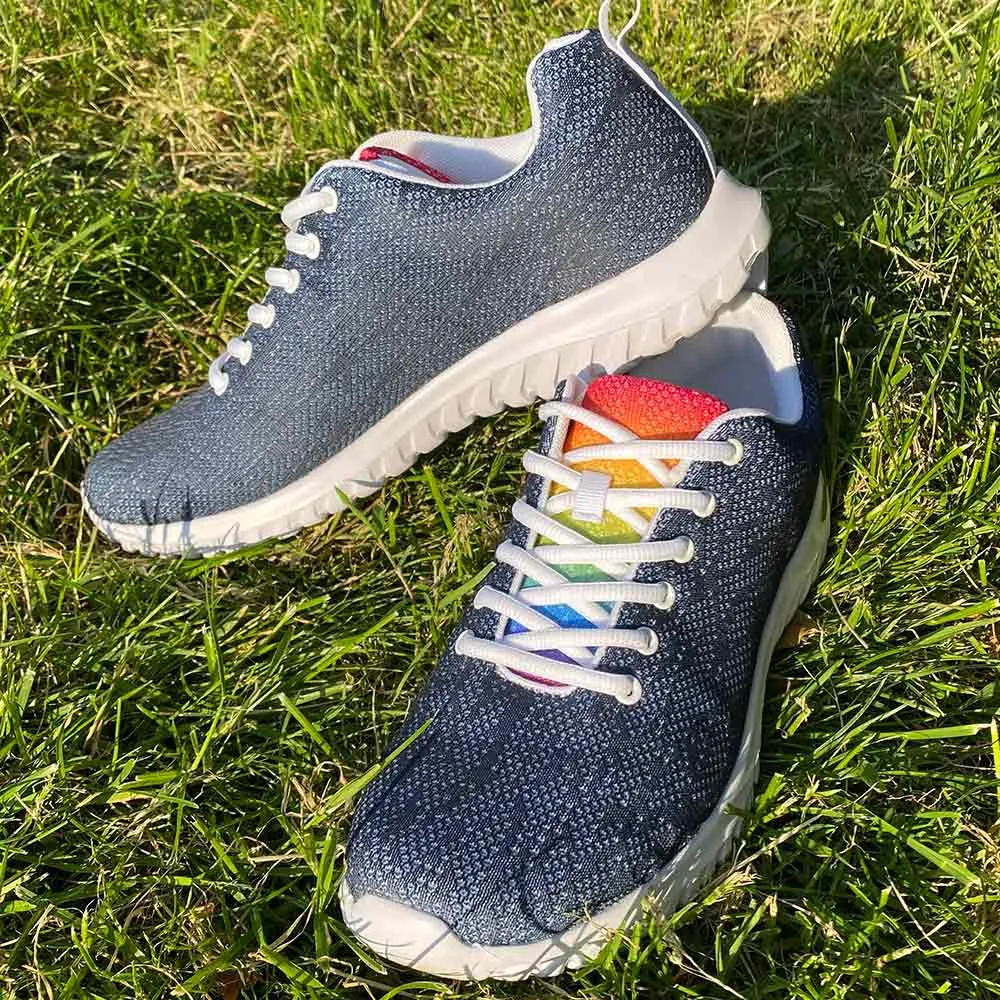 Trans Pride Flag Dark Blue Trainers (male sizes)