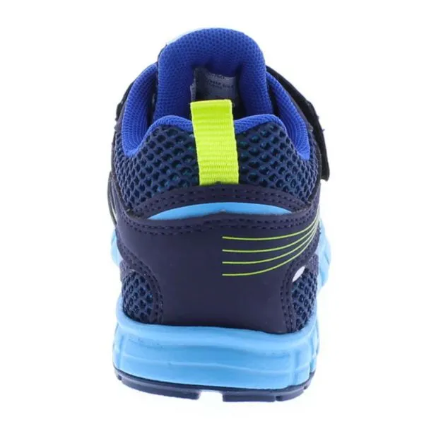 Tsukihoshi Velocity Boys Running Shoes - Navy Sky | Lightweight, Machine Washable Sneakers for Kids & Toddlers