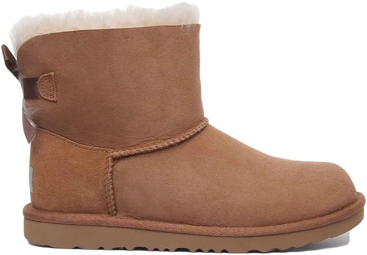 Ugg Australia K Mini Baily Bw In Chestnut For Kids