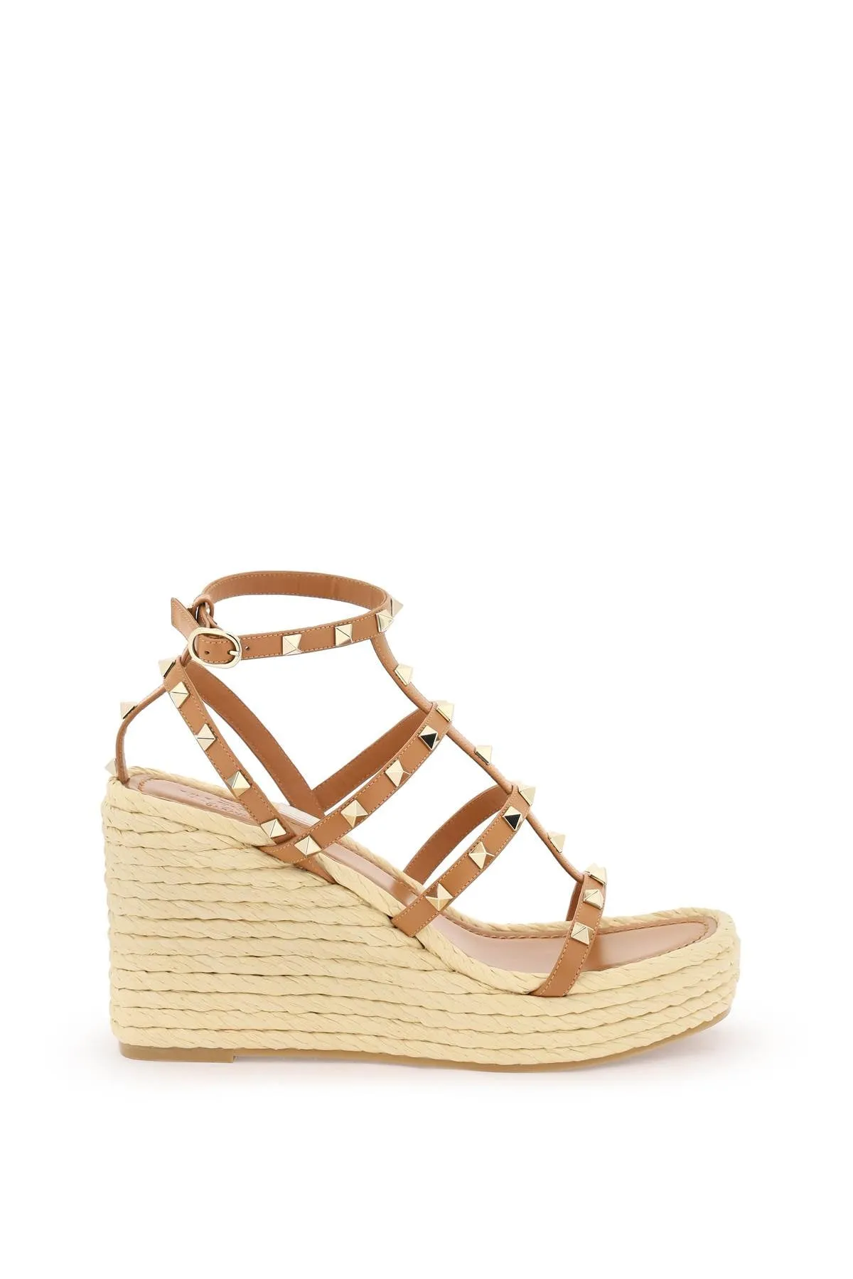 Valentino Garavani Rockstud Wedge Espadrilles