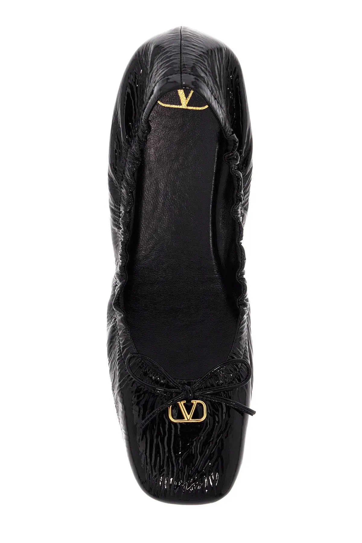 Valentino Garavani Vlogo Signature Patent Leather Baller