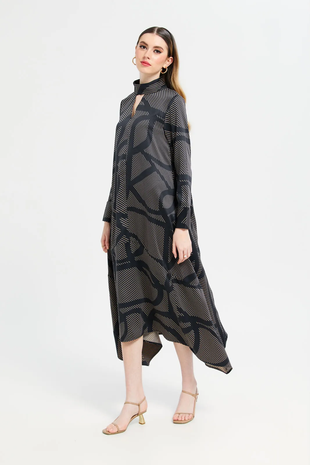 Women Black Printed Dress