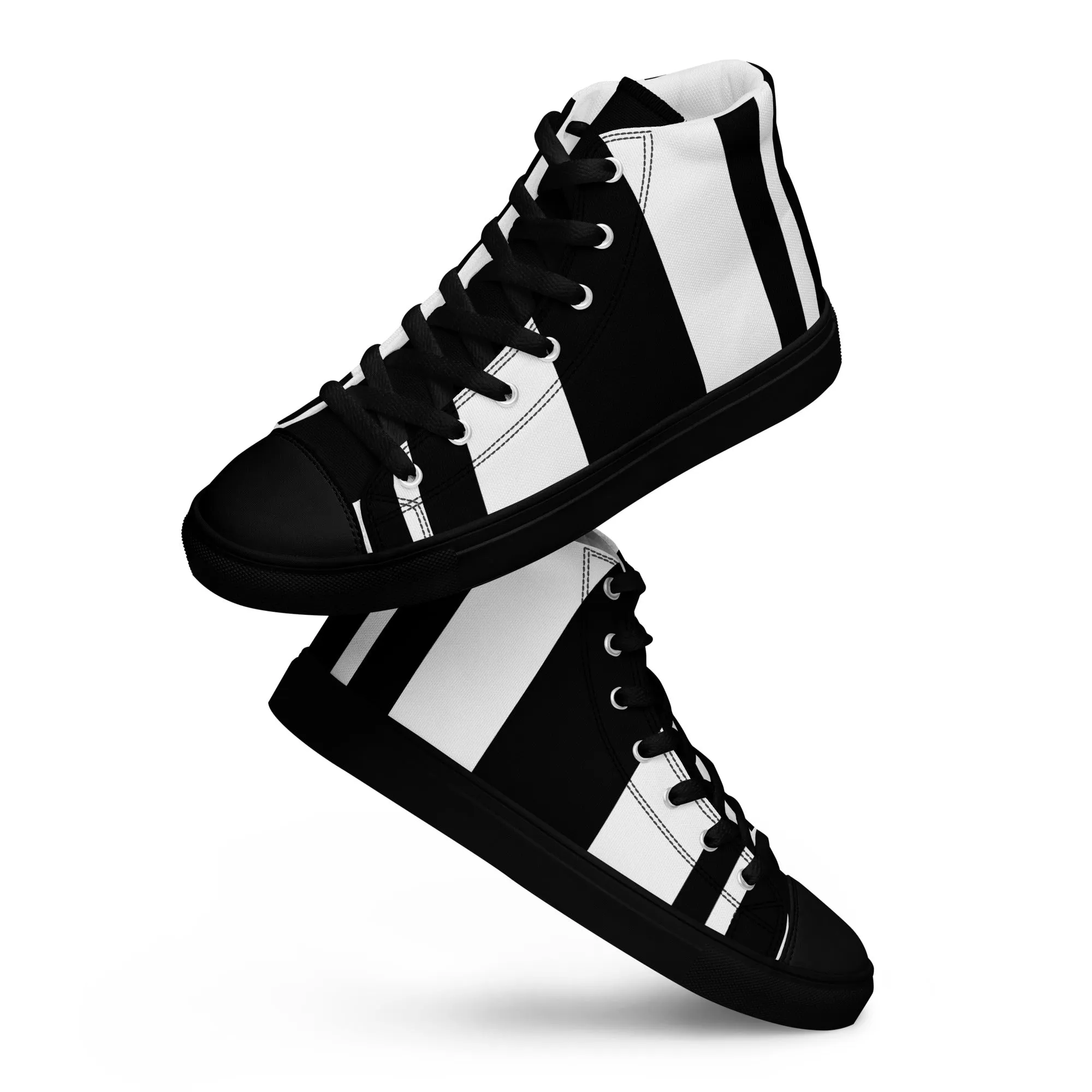 Women’s High Top Canvas Shoes Athletic Trainers Streetwear Apparel Ascension High Fashion Omega