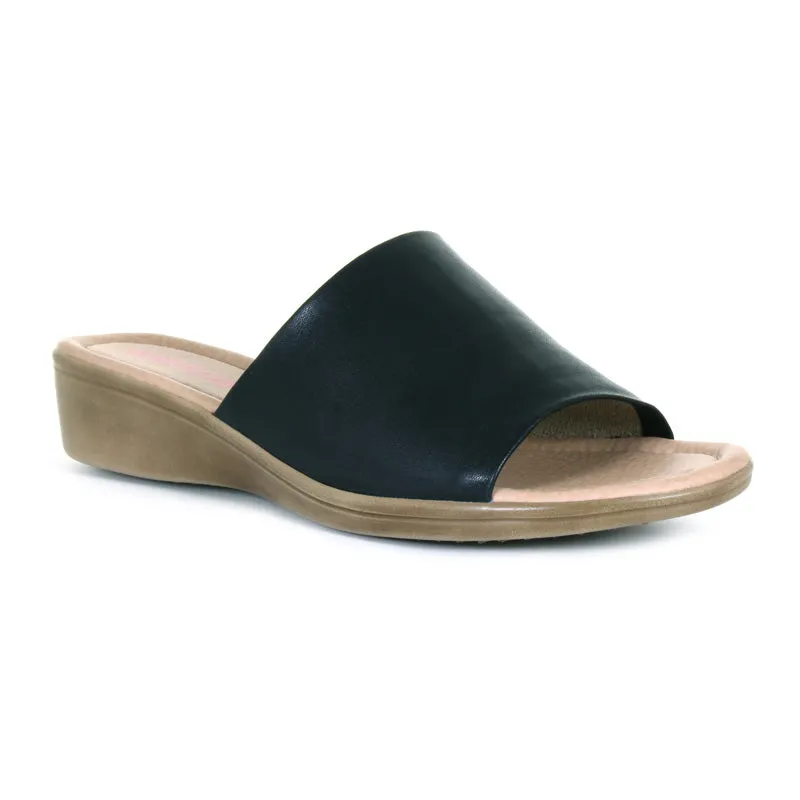 Women's Irina Wide Band Slide Sandal Black