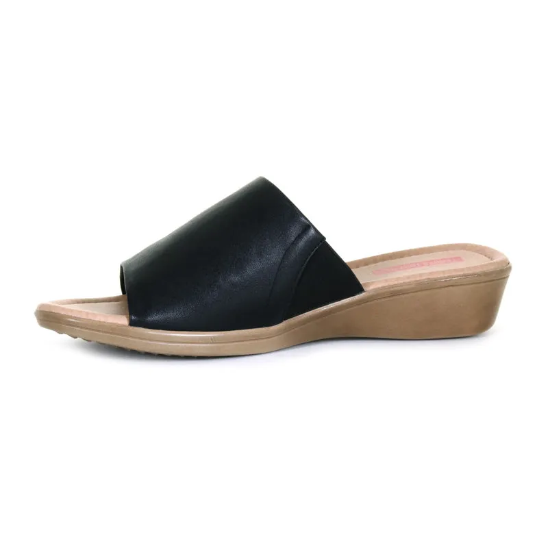 Women's Irina Wide Band Slide Sandal Black