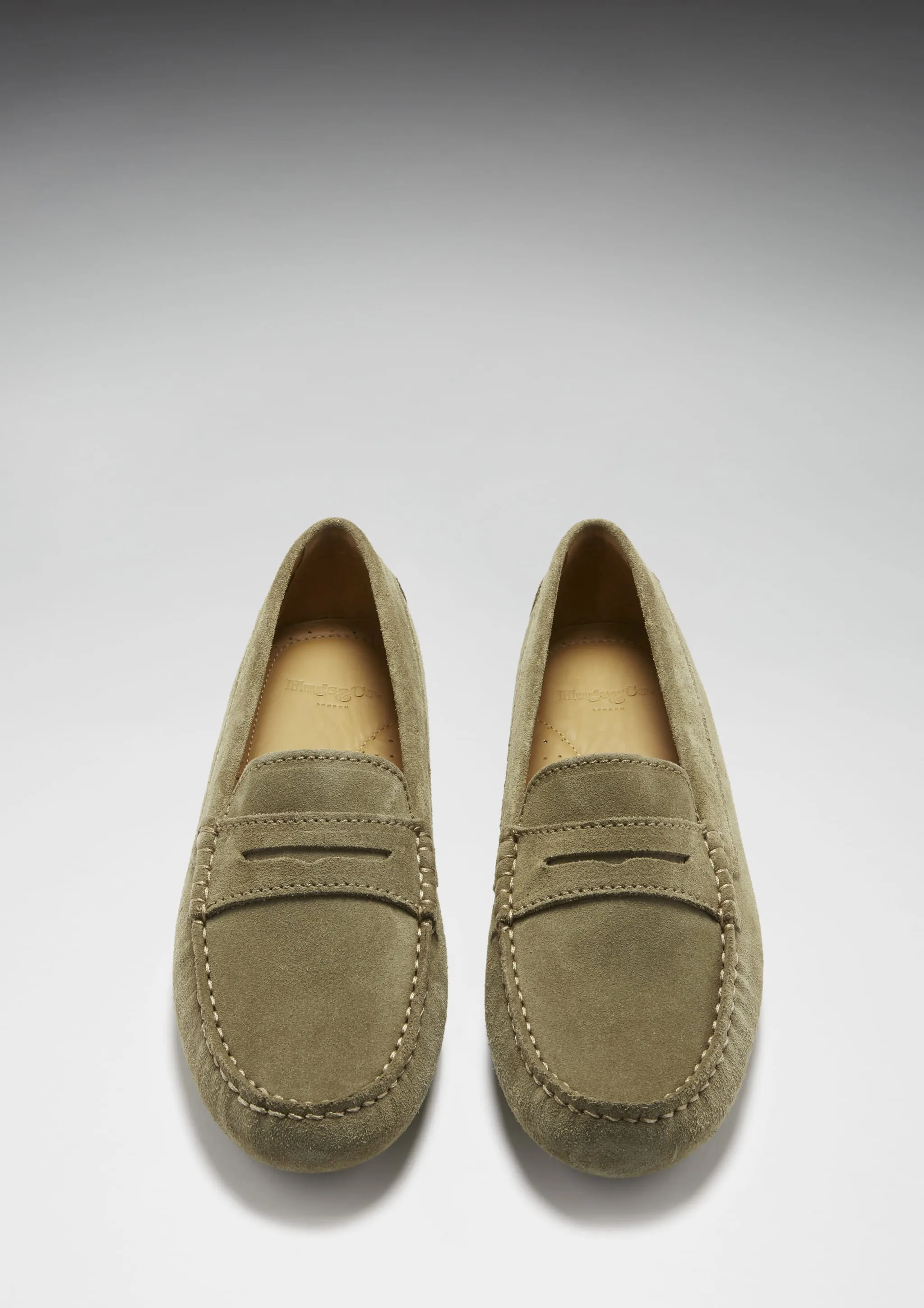 Women's Penny Driving Loafers, truffle suede