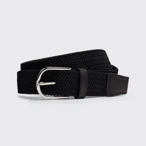 Woven Belt Rayon Black 35mm