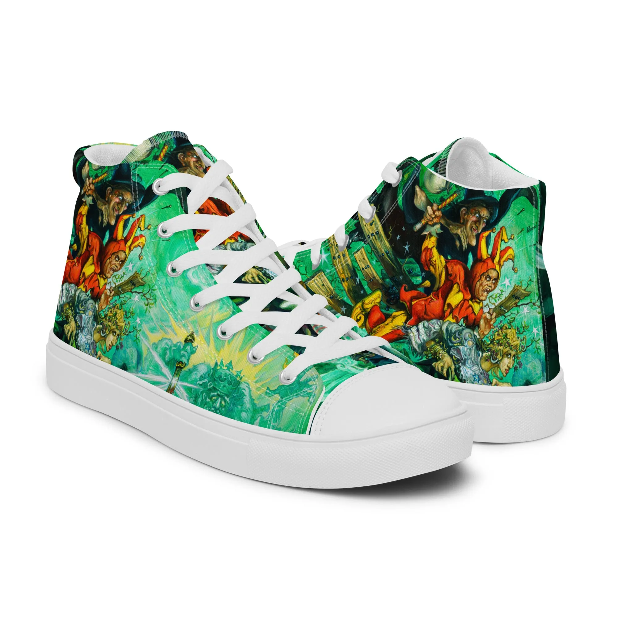 Wyrd Sisters Women’s High Top Canvas Shoes -  Free Shipping *US SIZES SHOWN! USE CHART!